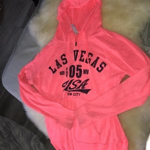 Bright pink zip up jacket from Las Vegas